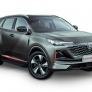 Пороги алюминиевые Black для Changan CS55 Plus (2022-2025)