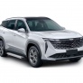 Пороги алюминиевые Silver для Geely Atlas (2023-2025)