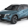 Пороги алюминиевые Silver для Hyundai Tucson (2021-2026)