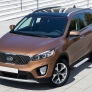 Пороги алюминиевые Silver Kia Sorento Prime (2015-2019)