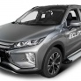 Пороги алюминиевые Silver для Mitsubishi Eclipse Cross (2018-2025)