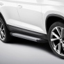 Пороги алюминиевые Silver new Skoda Kodiaq (2017-2021)