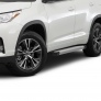 Пороги алюминиевые Silver Toyota Highlander (2014-2019)