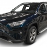 Пороги алюминиевые Silver Toyota RAV4 (2019-2025)