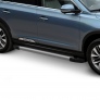 Пороги алюминиевые Silver для GAC GS8 (2019-2023)