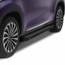 Пороги алюминиевые Black для Exeed TXL (2021-2025)