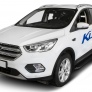 Пороги алюминиевые Black new Ford Kuga (2016-2019)