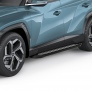 Пороги алюминиевые Black для Hyundai Tucson (2021-2025)