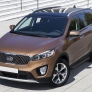 Пороги алюминиевые Black Kia Sorento Prime (2015-2019)