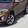 Пороги алюминиевые Black Kia Sorento Prime (2015-2019)
