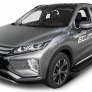 Пороги алюминиевые Black для Mitsubishi Eclipse Cross (2018-2025)
