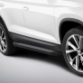 Пороги алюминиевые Black new Skoda Kodiaq (2017-2021)