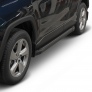Пороги алюминиевые Black Toyota RAV4 (2019-2025)