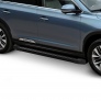 Пороги алюминиевые Black для GAC GS8 (2019-2023)