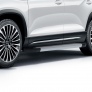 Пороги алюминиевые Silver для Jetour X90 Plus (2023-2026)