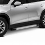 Пороги алюминиевые Silver для Mazda CX-9 (2017-2025)