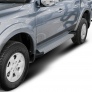 Пороги алюминиевые Silver new Mitsubishi L200 (2006-2024)