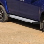 Пороги алюминиевые Silver Isuzu D-Max (2015-2021)