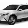 Пороги алюминиевые Black для Mazda CX-9 (2017-2025)