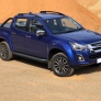 Пороги алюминиевые Black Isuzu D-Max (2015-2021)