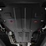 Комплект защит картер и КПП и РК (сталь) Автоброня для Kia Stinger (2018-2024)