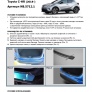 Накладка на задний бампер Rival Toyota C-HR (2019-2023)