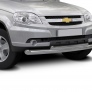 Защита переднего бампера d76+d57 Chevrolet Niva (2009-2019)