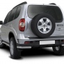 Защита заднего бампера d57 уголки Chevrolet Niva (2009-2019)