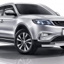 Защита переднего бампера d57+d42 Geely Atlas (2018-2021)