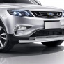 Защита переднего бампера d57+d42 Geely Atlas (2018-2021)