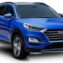 Защита переднего бампера 75x42 Hyundai Tucson (2018-2021)