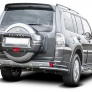 Защита заднего бампера d76+d42 уголки Mitsubishi Pajero IV (2011-2025)