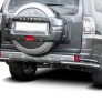 Защита заднего бампера d76+d42 уголки Mitsubishi Pajero IV (2011-2025)