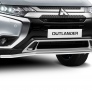 Защита переднего бампера d42 волна длинная Mitsubishi Outlander (2015-2023)