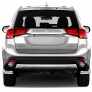 Защита заднего бампера d57 уголки Mitsubishi Outlander (2015-2018)