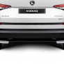 Защита заднего бампера d57 уголки Skoda Kodiaq (2017-2021)