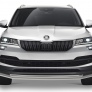 Защита переднего бампера 57+42мм Rival для Skoda Karoq (2020-2025)