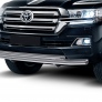 Защита переднего бампера d76+d57 Toyota Land Cruiser 200 (2015-2021)