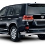 Защита заднего бампера d76+d42 Toyota Land Cruiser 200 (2015-2021)