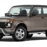 Защита переднего бампера d57 скоба Lada 4х4 Urban 3d (2014-2019)