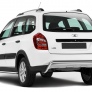 Защита заднего бампера d42 скоба Lada Kalina Cross (2014-2019)
