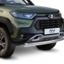Защита переднего бампера 57мм Rival для Lada Нива Travel (2020-2025)