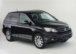 Пороги алюминиевые Black Honda CR-V (2007-2012)