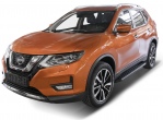 Пороги алюминиевые Black Nissan X-Trail (2015-2023)