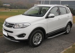 Пороги алюминиевые Premium Chery  Tiggo 5 (2014-2020)