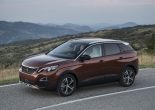 Пороги алюминиевые Premium-Black для Peugeot 3008 (2016-2025)