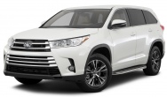 Пороги алюминиевые Premium Toyota Highlander (2014-2019)