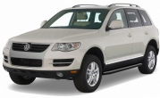 Пороги алюминиевые Premium-Black для Volkswagen Touareg без пневмо подвески (2002-2010)