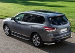 Пороги алюминиевые Premium Nissan Pathfinder (2014-2017)
