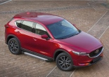Пороги алюминиевые Silver new Mazda CX-5 (2017-2025)